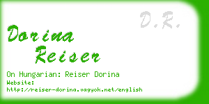 dorina reiser business card